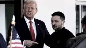 Donald Trump (stânga) şi Volodimir Zelenski (dreapta)/Sursa foto: X